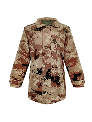 Camouflage garment customization reference WS-017, front view