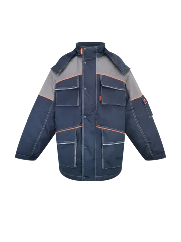Workwear jacket customization reference WS-035, front view