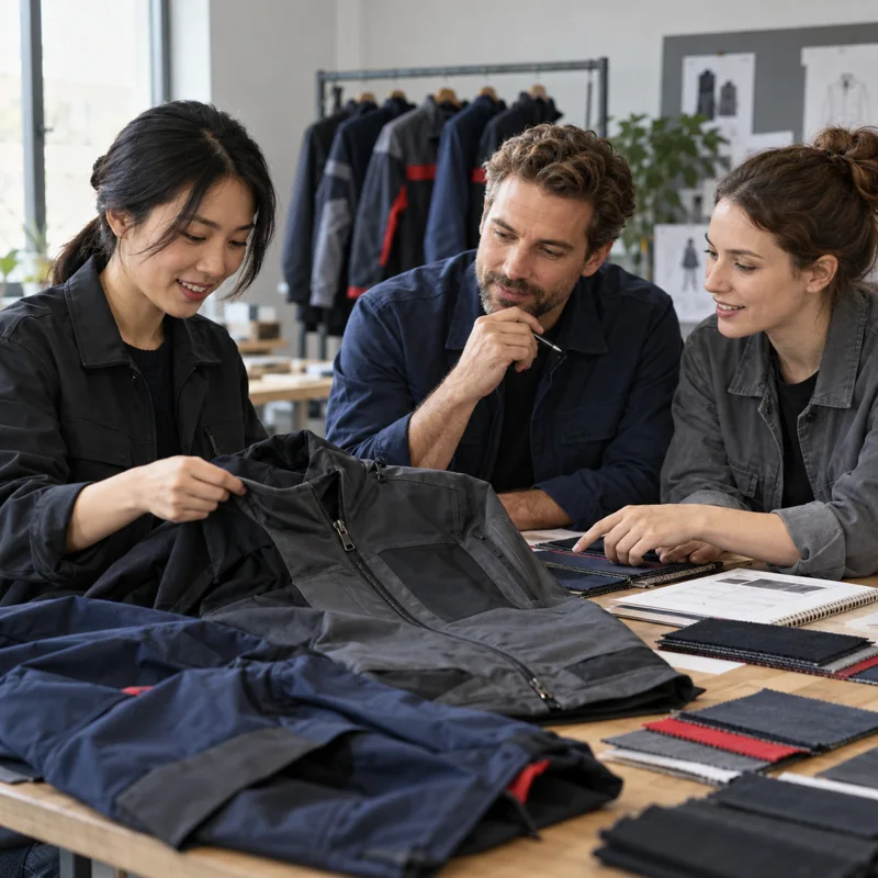 Illustrative garment development team collaboration