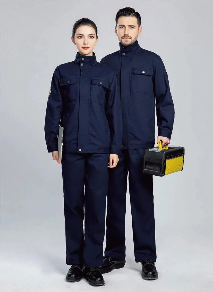Garment design reference for a custom workwear discussion
