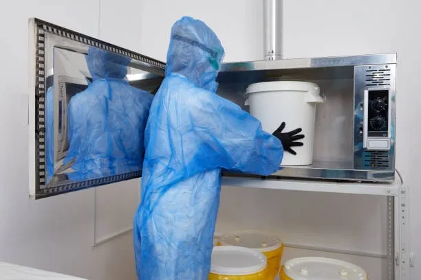 placeholder Illustration accompanying What PPE should be used when handling microwave?